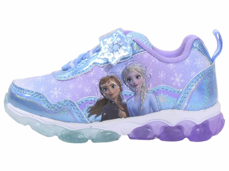 Disney Toddler/Little Kids Girl's Frozen Sneakers Light Up Blue/Purple
