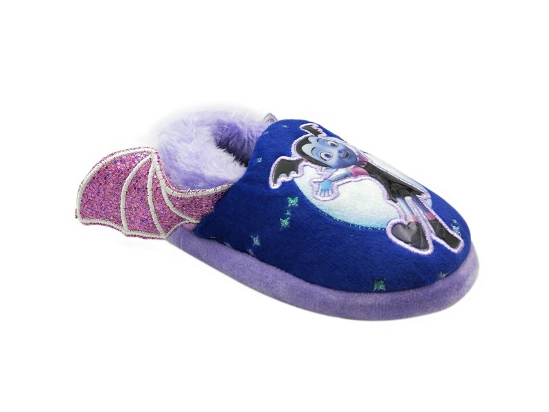Disney Vampirina Girls Slippers House Shoes Size 5/6 Purple Pink