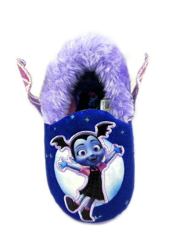 Disney Vampirina Girls Slippers House Shoes Size 5/6 Purple Pink