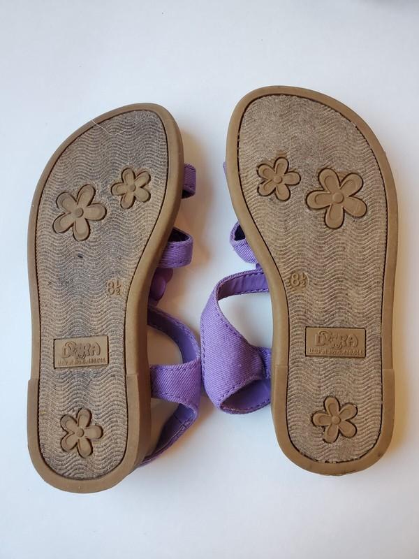 Dora The Explorer Toddler Girls Cork Blue Pink Purple 8.5 Sandals