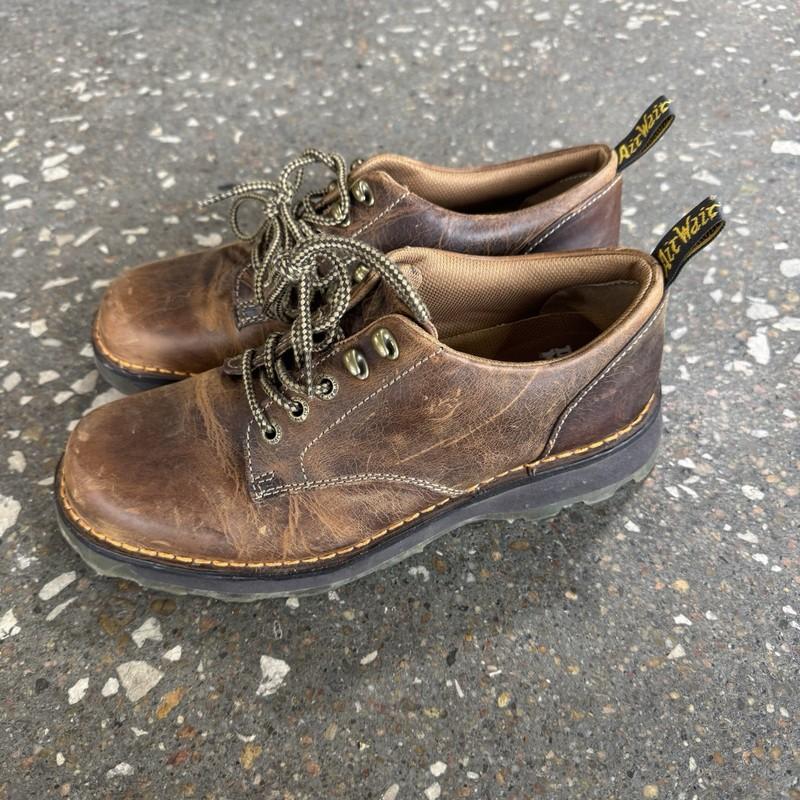 Dr Martens Lachlan Oxford Shoes Browm Leather Air Wair Mens US 10 Womens 11