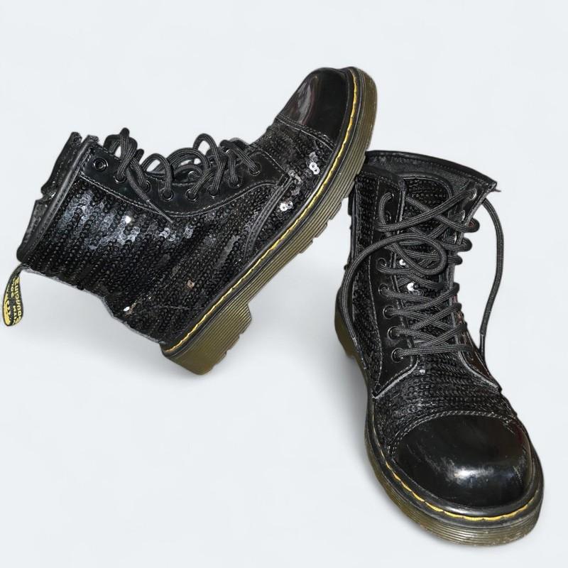 Dr. Martens Pooch Sequin Boots Kids Size 2