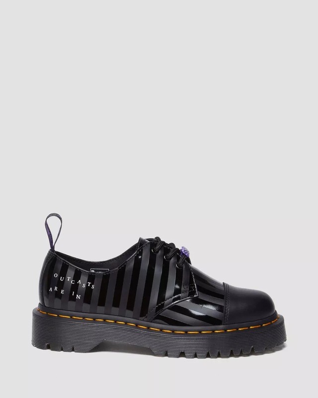 Dr. Martens X Wednesday 1461 Bex Casual Shoe - Black Women Sizes 5 - 12