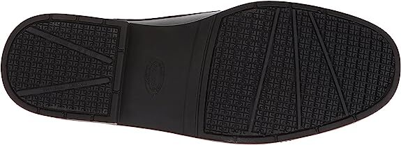 Dr Scholl's Jeff Black Leather Slip On Stacked Heel Rounded Toe Fashion Loafers