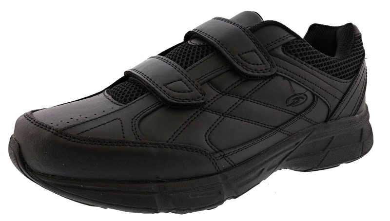 DR SCHOLL'S MENS BRISK DUAL STRAP CLOSURE WIDE WIDTH WALKING SHOES