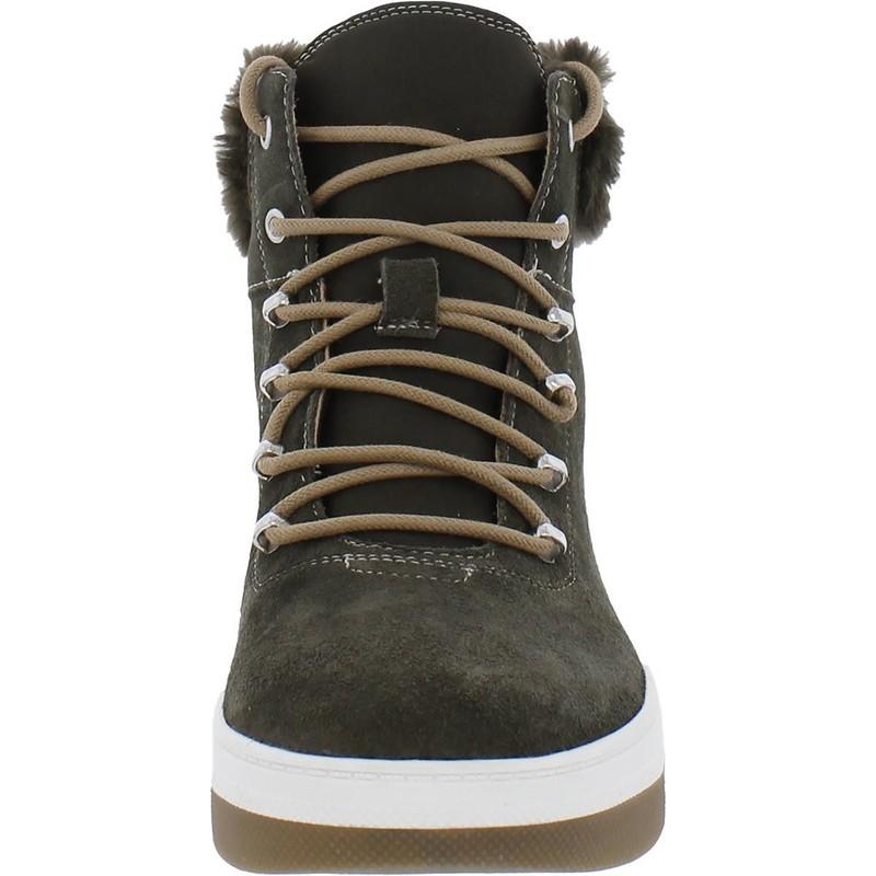 Dr. Scholl's Shoes Womens Gear Up Green Shearling Boots 7 Medium (B M) BHFO 0474