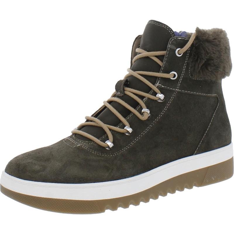 Dr. Scholl's Shoes Womens Gear Up Green Shearling Boots 7 Medium (B M) BHFO 0474
