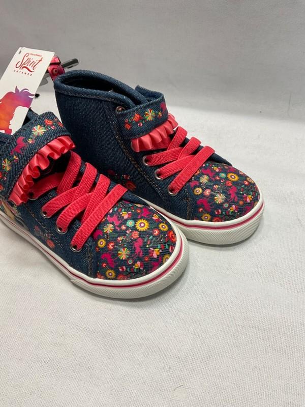 DreamWorks Girls SPIRIT UNTAMED High Top Sneakers Blue Toddlers FF