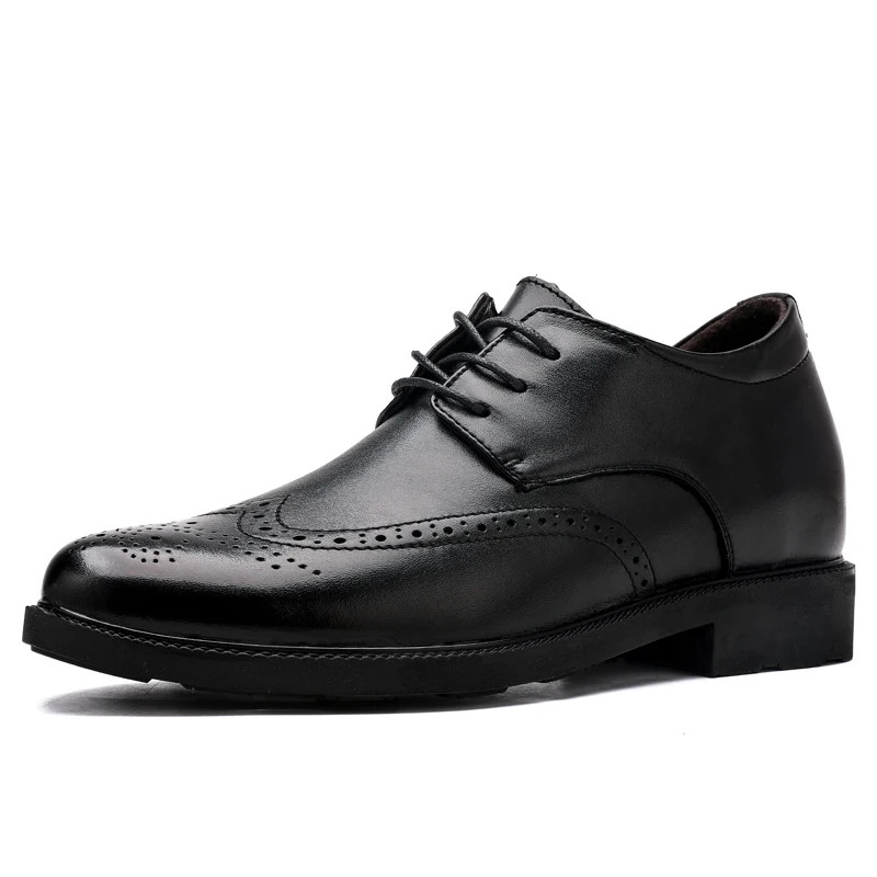 Dress Shoes Oxfords Lace-up Height Increasing 4.5CM 6CM 8CM Elevator Shoes