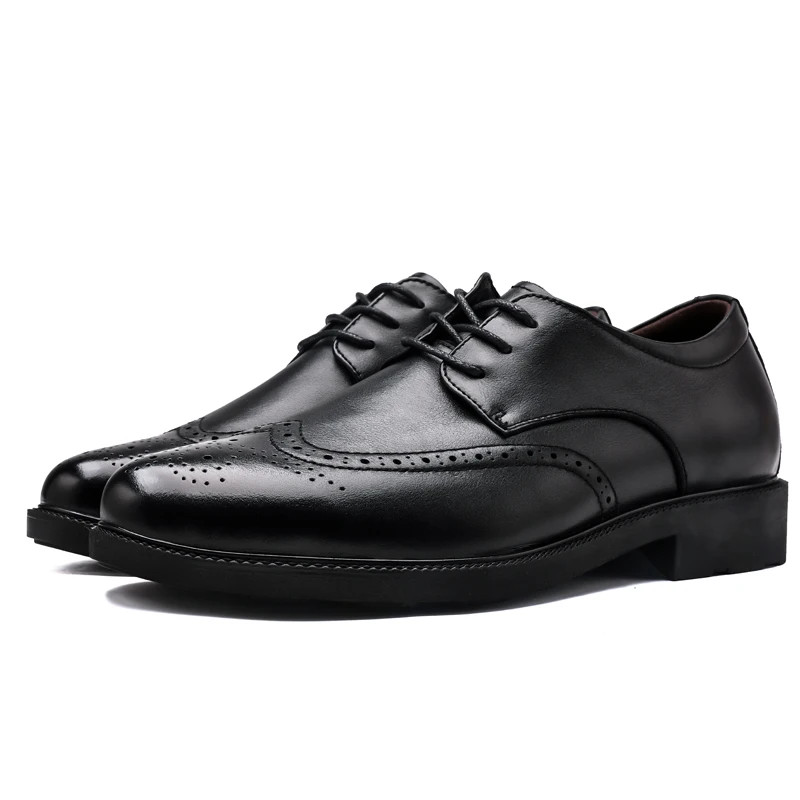 Dress Shoes Oxfords Lace-up Height Increasing 4.5CM 6CM 8CM Elevator Shoes