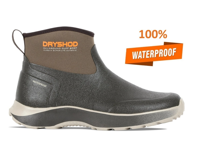 Dryshod Men's Size 10.5 Evalusion All-Around Cuff Boot Brown Ankle EVA-MC-BR