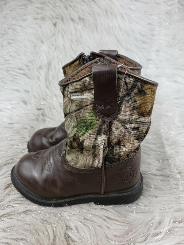 DUCKHEAD Lil Dustin Brown Camo Boots Size 9