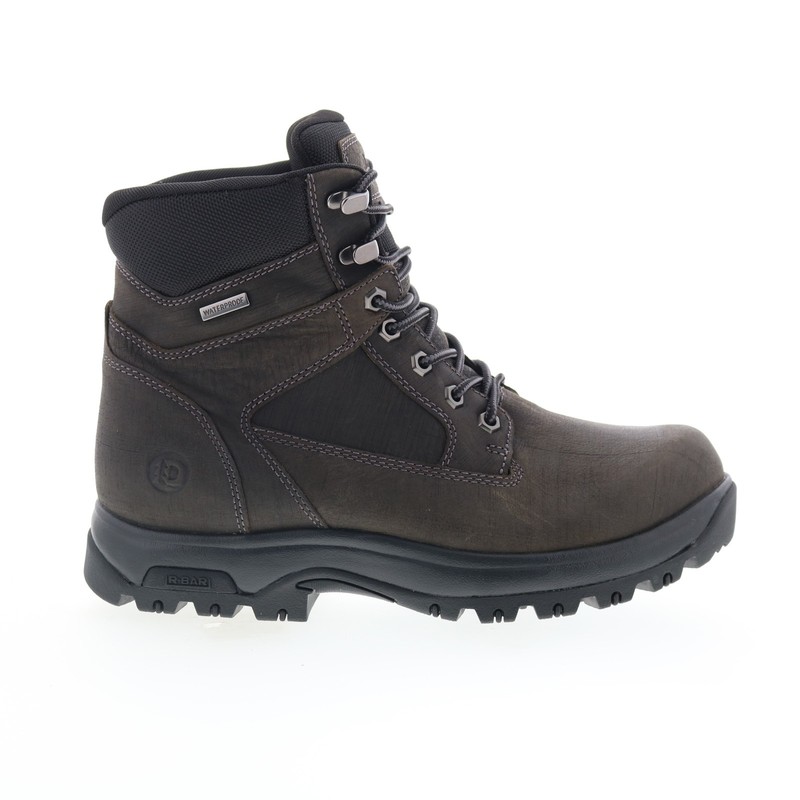 Dunham 8000Works Waterproof 6" Plain Toe Mens Gray Extra Extra Wide 6E Boots