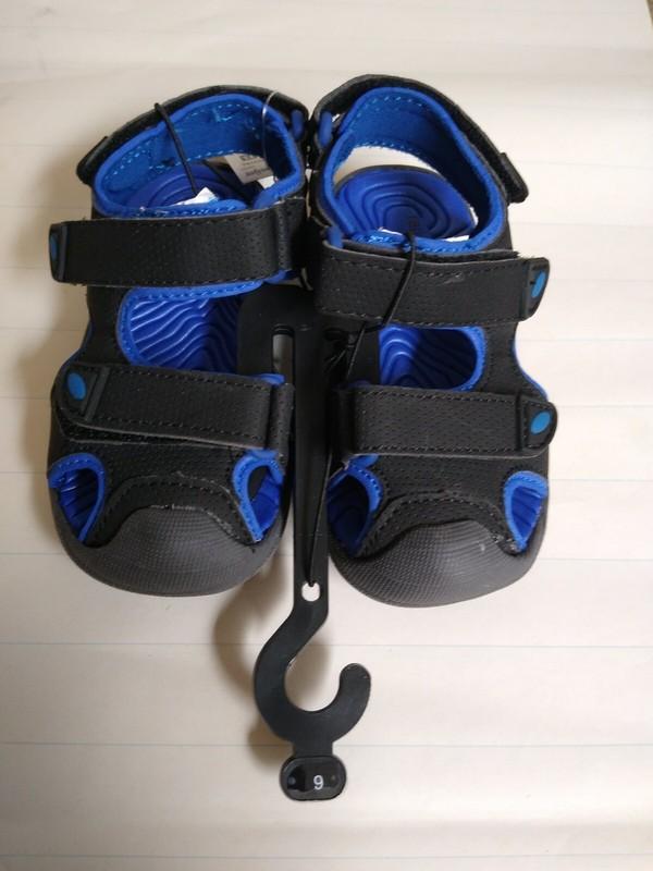 Dylan Black Royal Toddler Sandals Size 6M