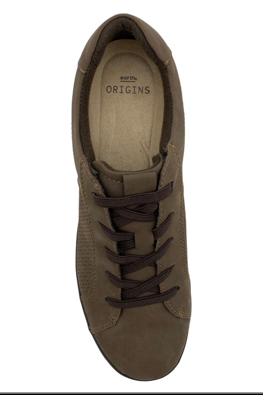 Earth Origins Lace-Up Leather Sneakers Elson Stone