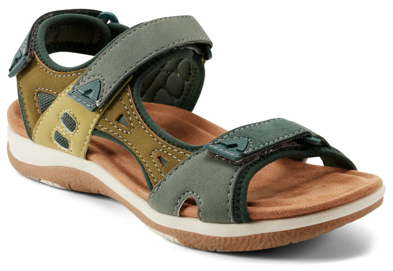 Earth Women's Skylar Adjustable Sport Sandals Dark Green (Select Size)