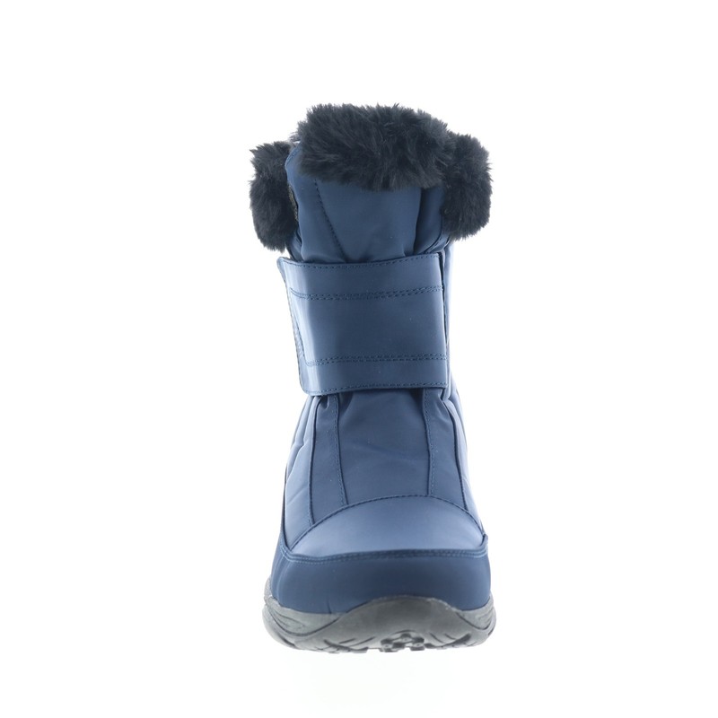 Easy Spirit Eminee 2 SEEMINEE2 Womens Blue Wide Canvas Casual Dress Boots