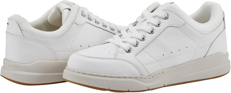 Easy Spirit Women's Dilli Court Sneaker White Leather 8.5 Wide