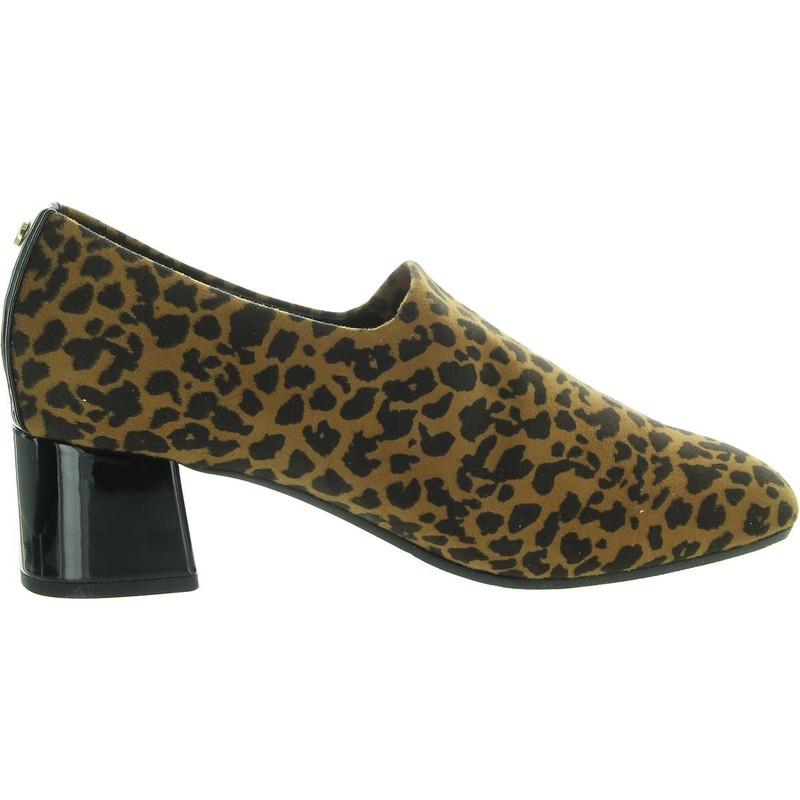 Easy Spirit Womens Black Animal Print Shooties 10 Wide (C D W) BHFO 4221