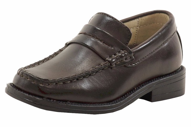 Easy Strider Boy's Penny Classic 37414 Brown School Uniform Loafers Shoes