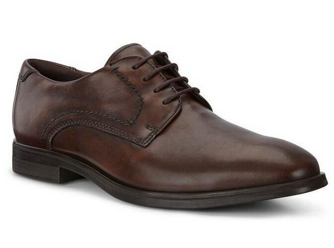 Ecco Melbourne Dress Shoes Lace Up 621634-01482 Cocoa Brown