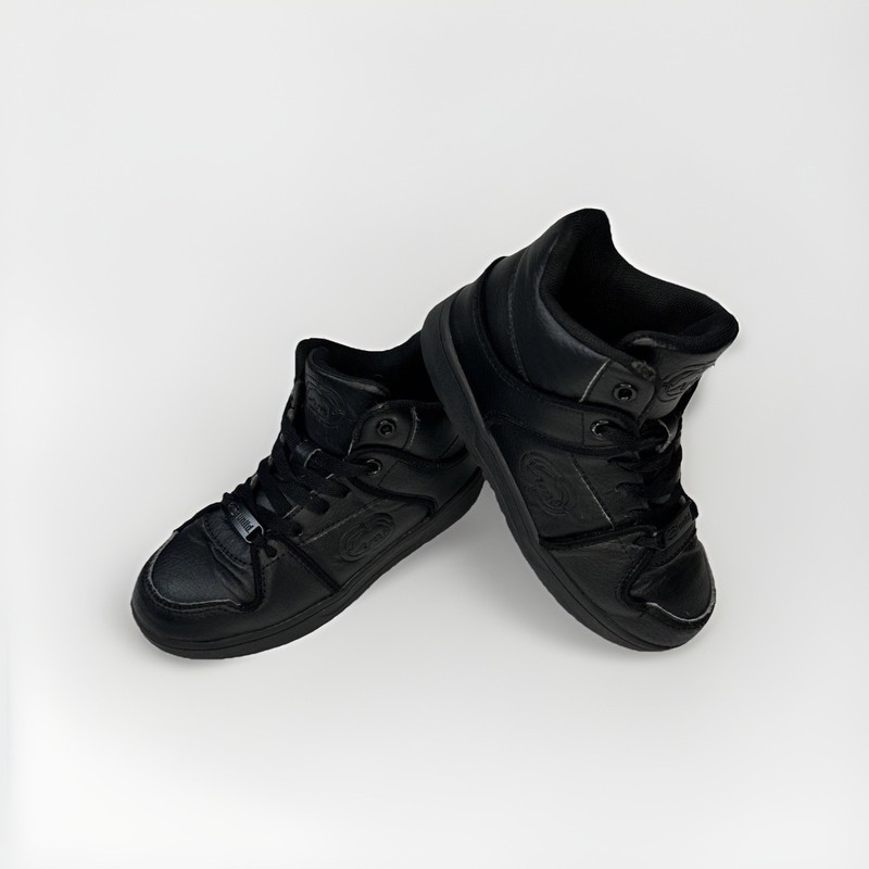 Ecko Unltd Kids Black Mid Top Sneakers Size C13 Casual Streetwear Shoes