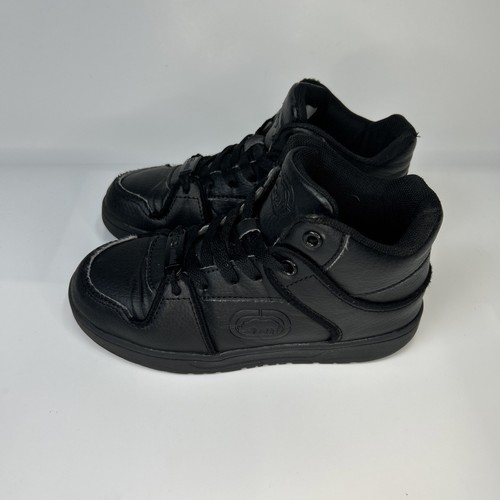 Ecko Unltd Kids Black Mid Top Sneakers Size C13 Casual Streetwear Shoes