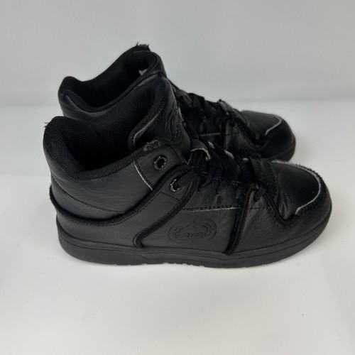 Ecko Unltd Kids Black Mid Top Sneakers Size C13 Casual Streetwear Shoes