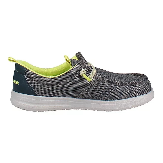 Eddie Bauer Boys Canvas Slip-On Shoe Size 1 Blue