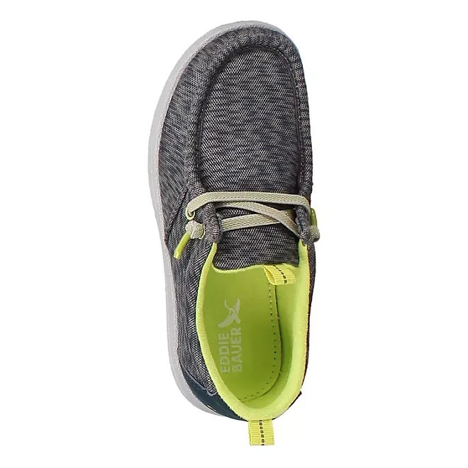 Eddie Bauer Boys Canvas Slip-On Shoe Size 1 Blue