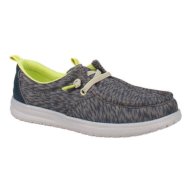 Eddie Bauer Boys Canvas Slip-On Shoe Size 1 Blue