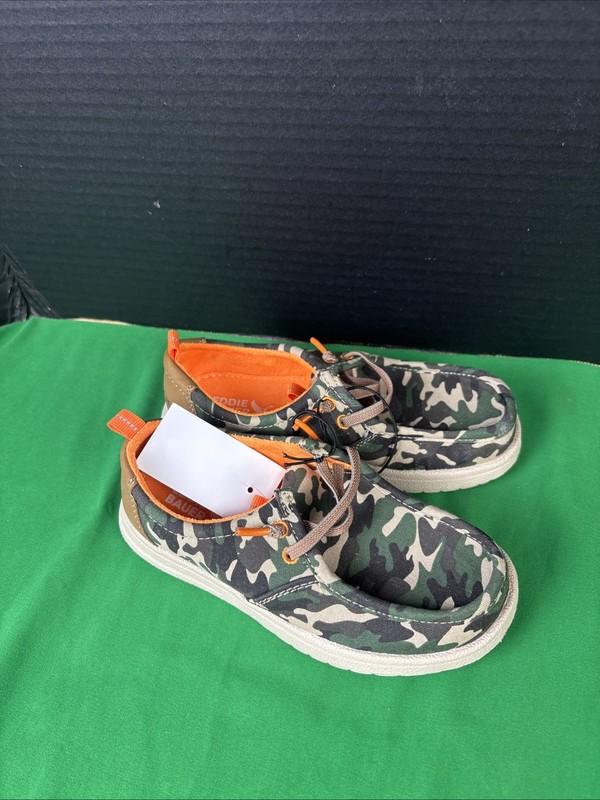 Eddie Bauer Boys Canvas Slip-On Shoe Size 13 Camo