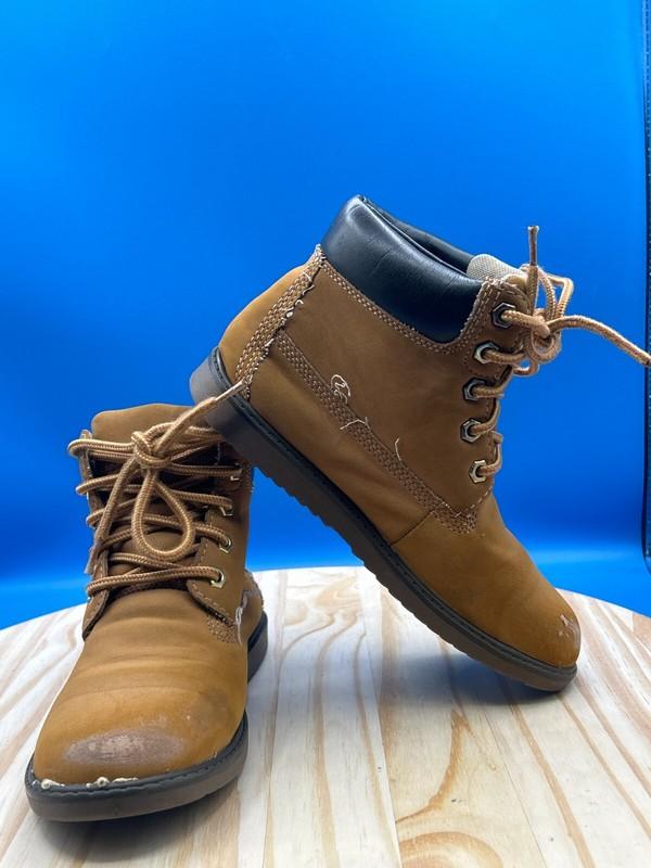 Eddie Bauer Hiking Boot Jayson 74594B Kid's Sz 2 Brown Leather Lace Up Outdoor