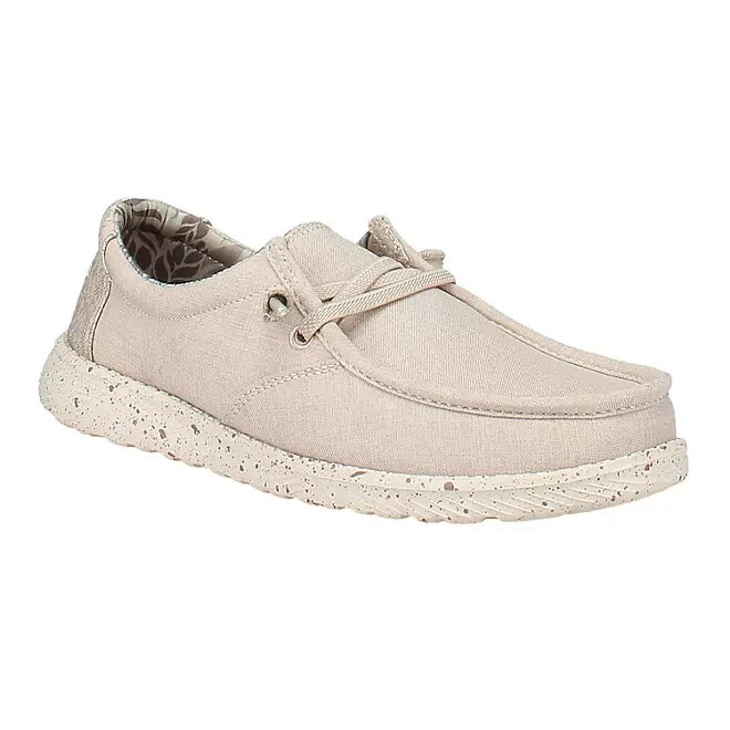 Eddie Bauer Women's Canvas Loafer Size 7 Tan