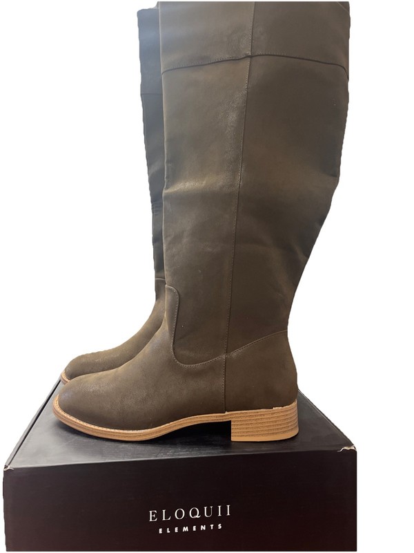 Eloquii Elements High Boots Brown Size 9 Wide Calf