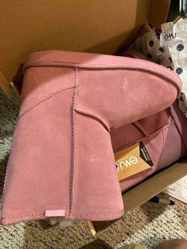 Emu Bronte Lo Girls Winter Boot Pink Orchard Sz 4 Australian Merino Wool