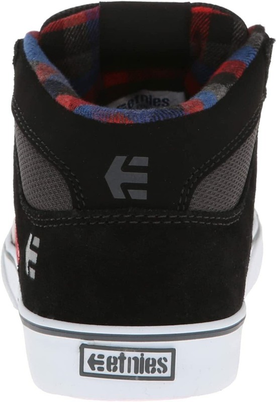 Etnies Sneakers Little Boys Sz 2 RVM Vulcanized Skate Black Dark Grey Red New
