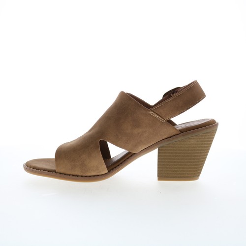 Eurosoft By Sofft Taite ES0035406 Womens Brown Suede Heeled Sandals Shoes