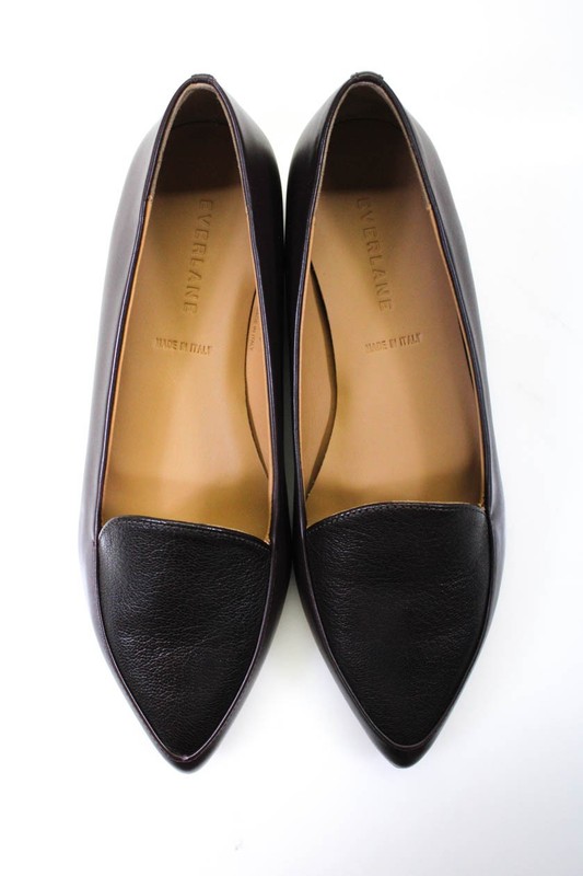 Everlane Womens Burgundy Tonal The Modern Point Size 6H.RFB