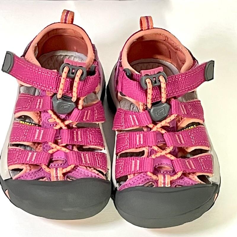 EXC KEEN Newport H2 Girls Size 11 Waterproof Sport Sandals Pink