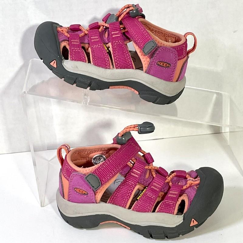 EXC KEEN Newport H2 Girls Size 11 Waterproof Sport Sandals Pink