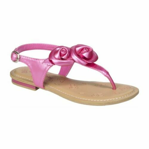 Expressions Girl's Rosina Rose Slingback Thong Sandals Pink Size 2