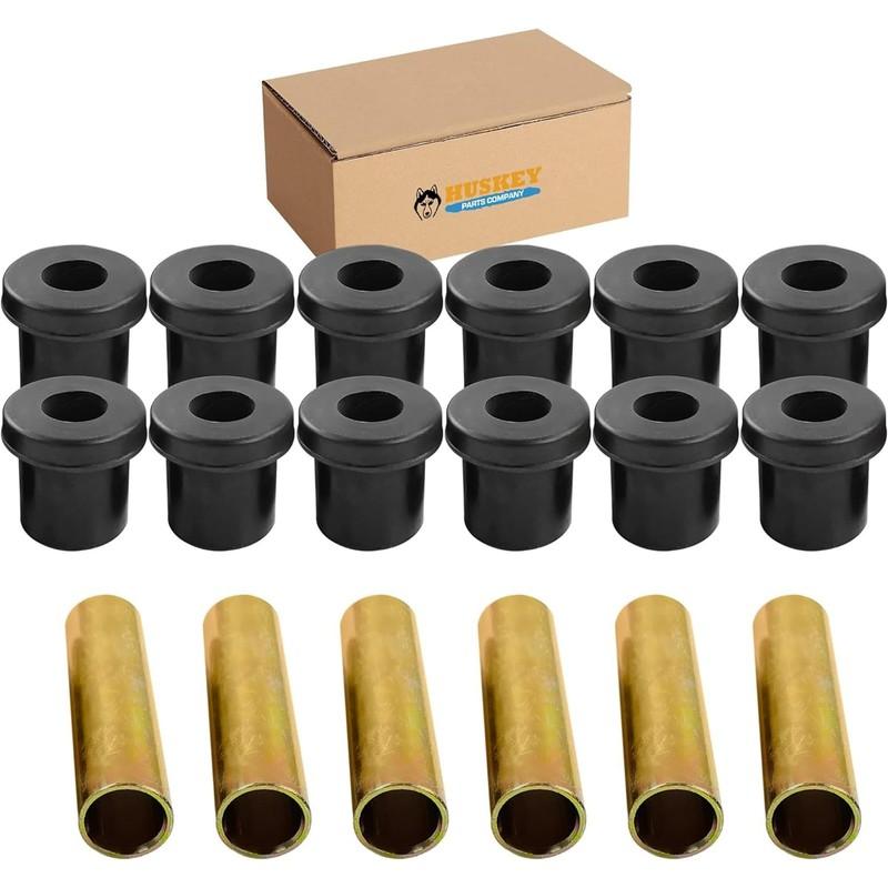 EZGO TXT Medalist Rear Leaf Bushing Kit 12 Bushings 6 Sleeves Durable Rubber
