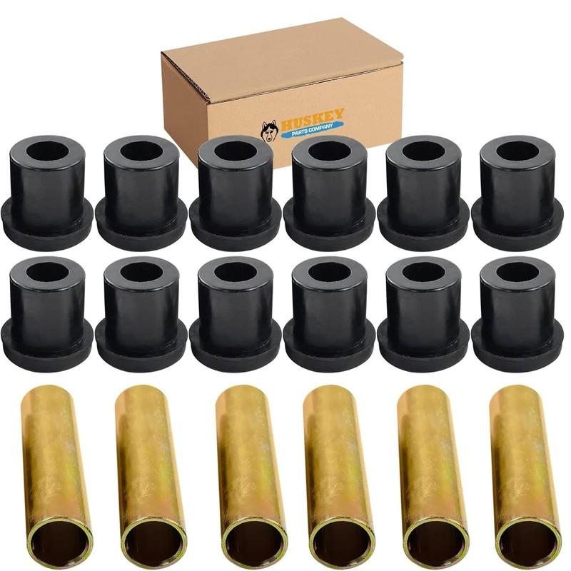 EZGO TXT Medalist Rear Leaf Bushing Kit 12 Bushings 6 Sleeves Durable Rubber