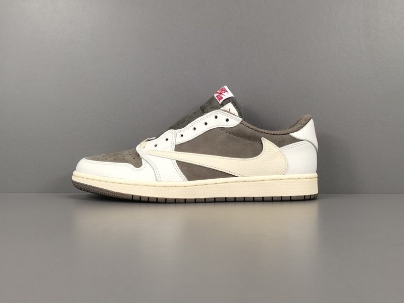 Fashion AJ1 Retro Low Travis Sc0tt Reverse Mocha Unisex Sneakers