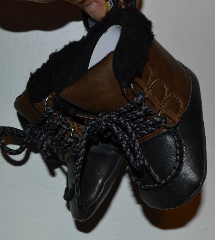 Faux Leather Boots With Faux Shearling Trim Spencer's Baby Winter Boots Booties