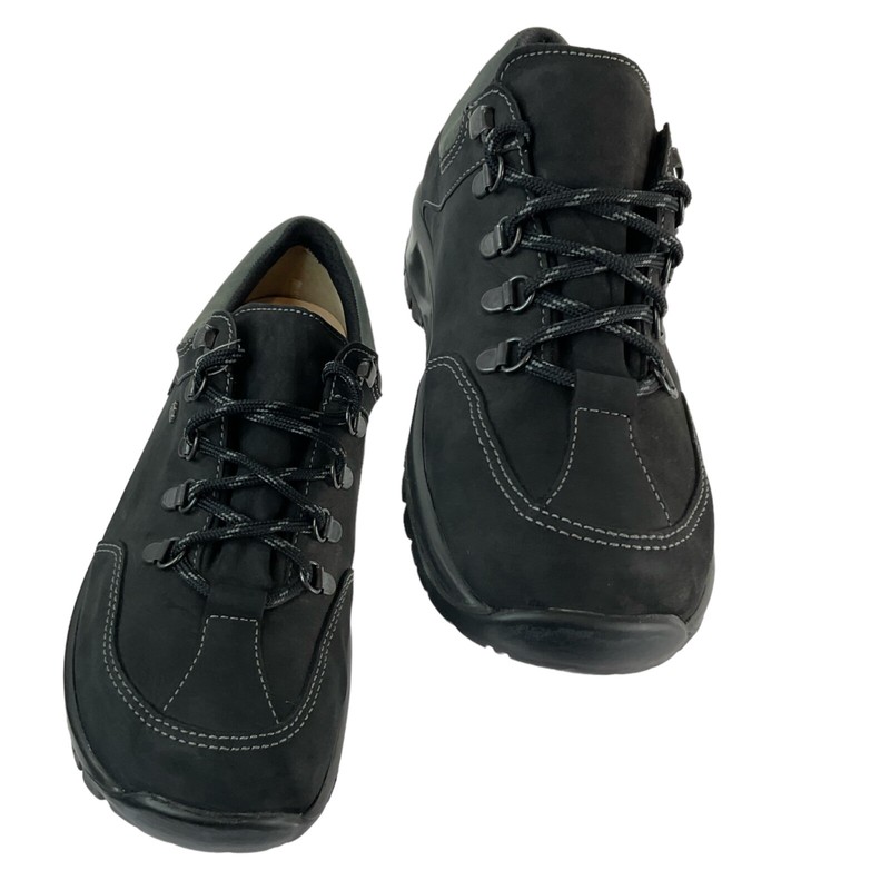 Finn Comfort Shoes Mens Sz 8.5 Black Murnau Waterproof Oxford 03813 Leather $340
