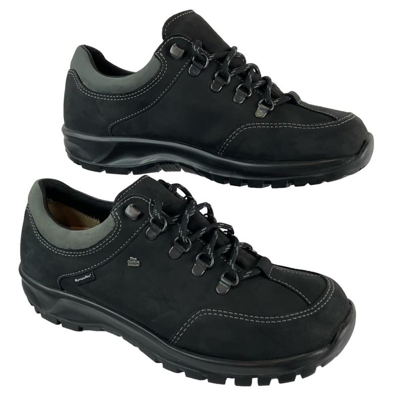 Finn Comfort Shoes Mens Sz 8.5 Black Murnau Waterproof Oxford 03813 Leather $340