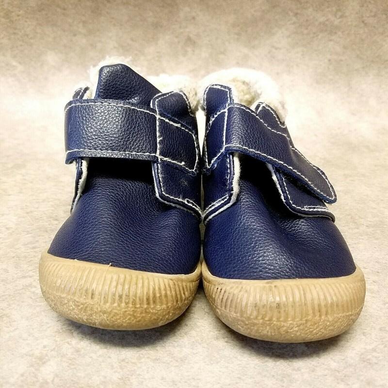First Steps Boys Size 5 Navy Blue Ankle Boots Winter Booties