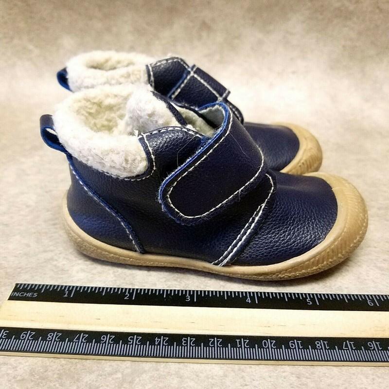First Steps Boys Size 5 Navy Blue Ankle Boots Winter Booties